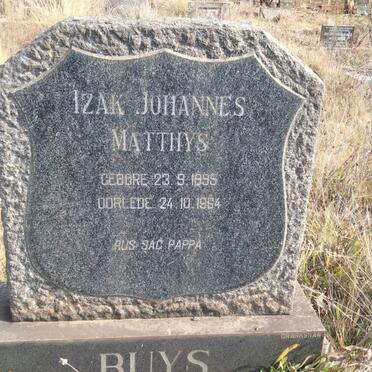 BUYS Izak Johannes Matthys 1895-1964