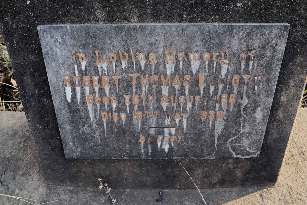ELLIOTT Robert Thomas 1861-1939