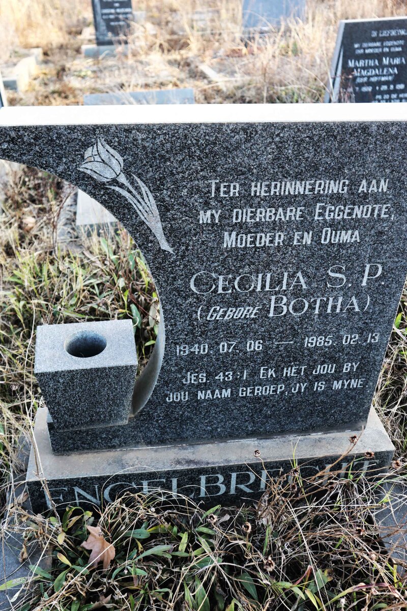 ENGELBRECHT Cecilia S.P. nee BOTHA 1940-1985