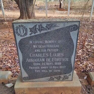 FORTIER Charles Louies Abraham, de 1898-1957 