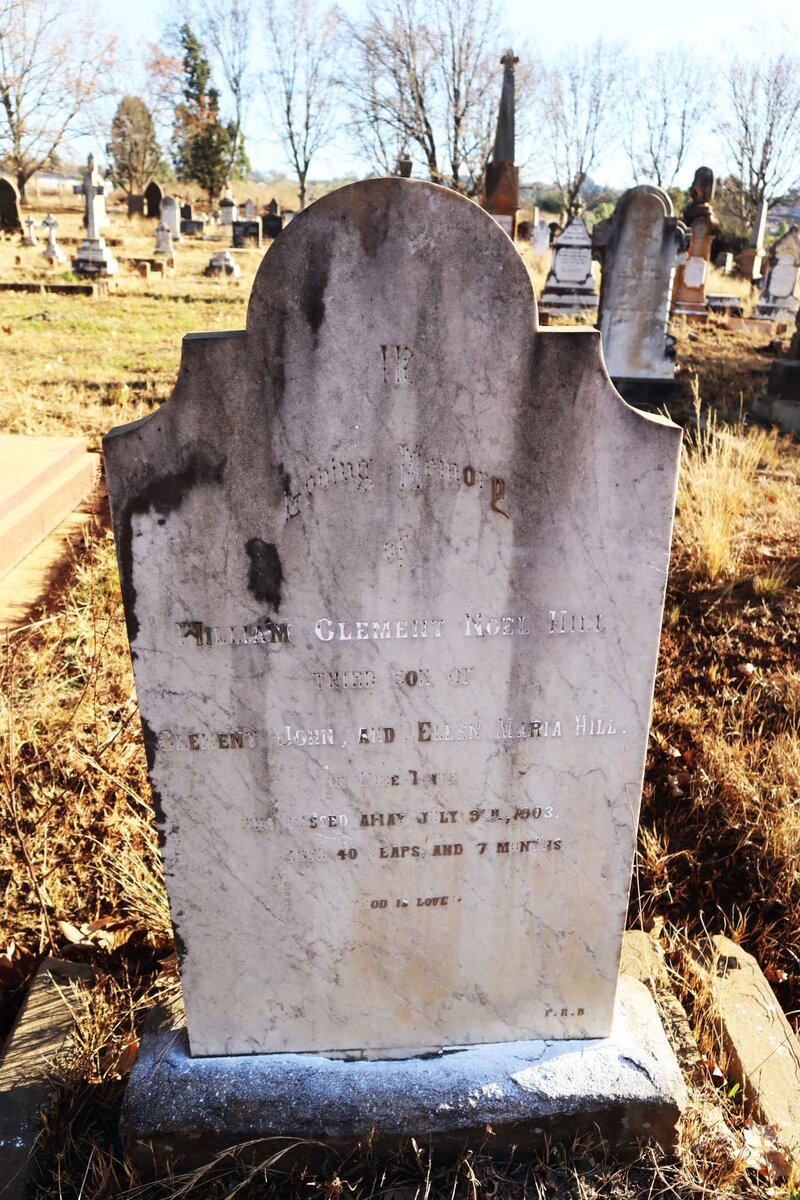 HILL William Clement Noel -1903