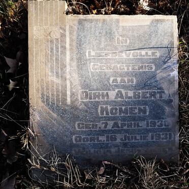 KOMEN Dirk Albert 1930-1931