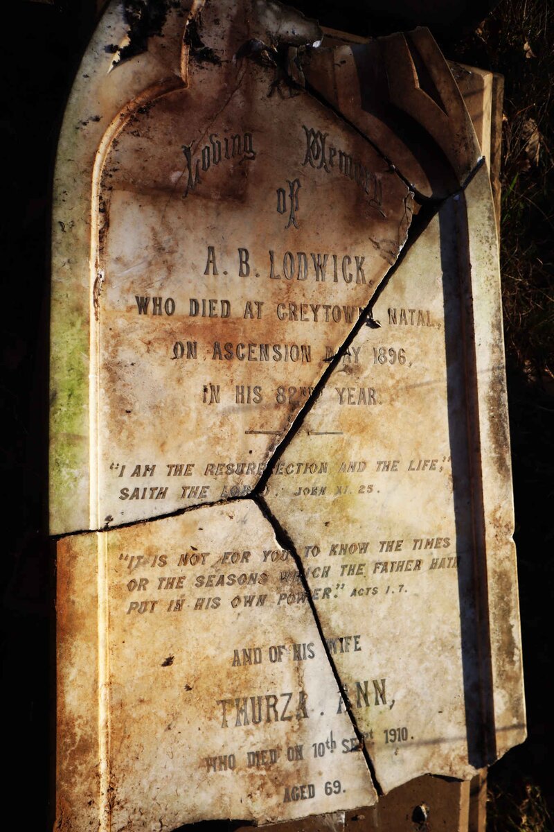 LODWICK A.B. -1896 & Thurza Ann -1910