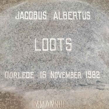 LOOTS Jacobus Albertus -1962