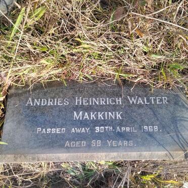 MAKKINK Andries Heinrich Walter -1968