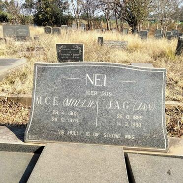 NEL J.A.G. 1899-1980 & M.C.E. 1903-1979