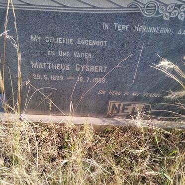 NEL Matteus Gysbert 1889-1968