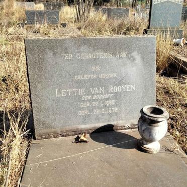 ROOYEN Lettie, van nee BOSHOFF 1895-1976