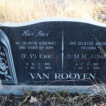 ROOYEN Eric, van 1910-1984 & S,M.H.J. 1913-1993