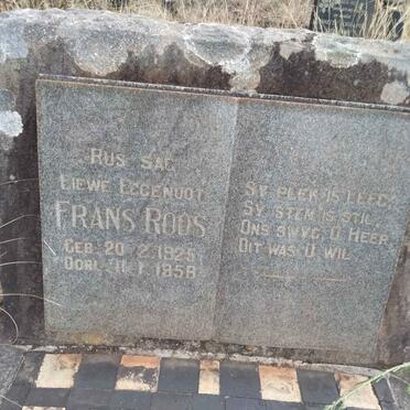 ROOS Frans 1925-1958