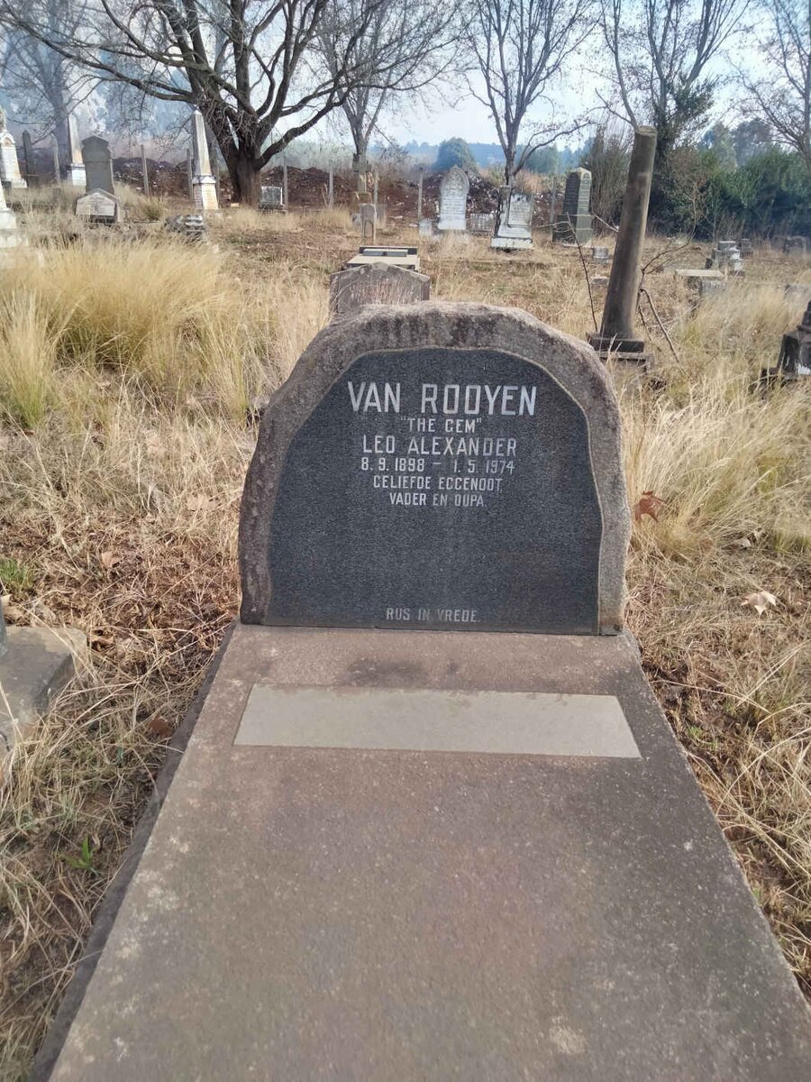 ROOYEN Leo Alexander, van 1898-1974