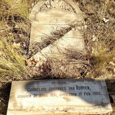 ROOYEN Cornelius Johannes, van 1861-1925
