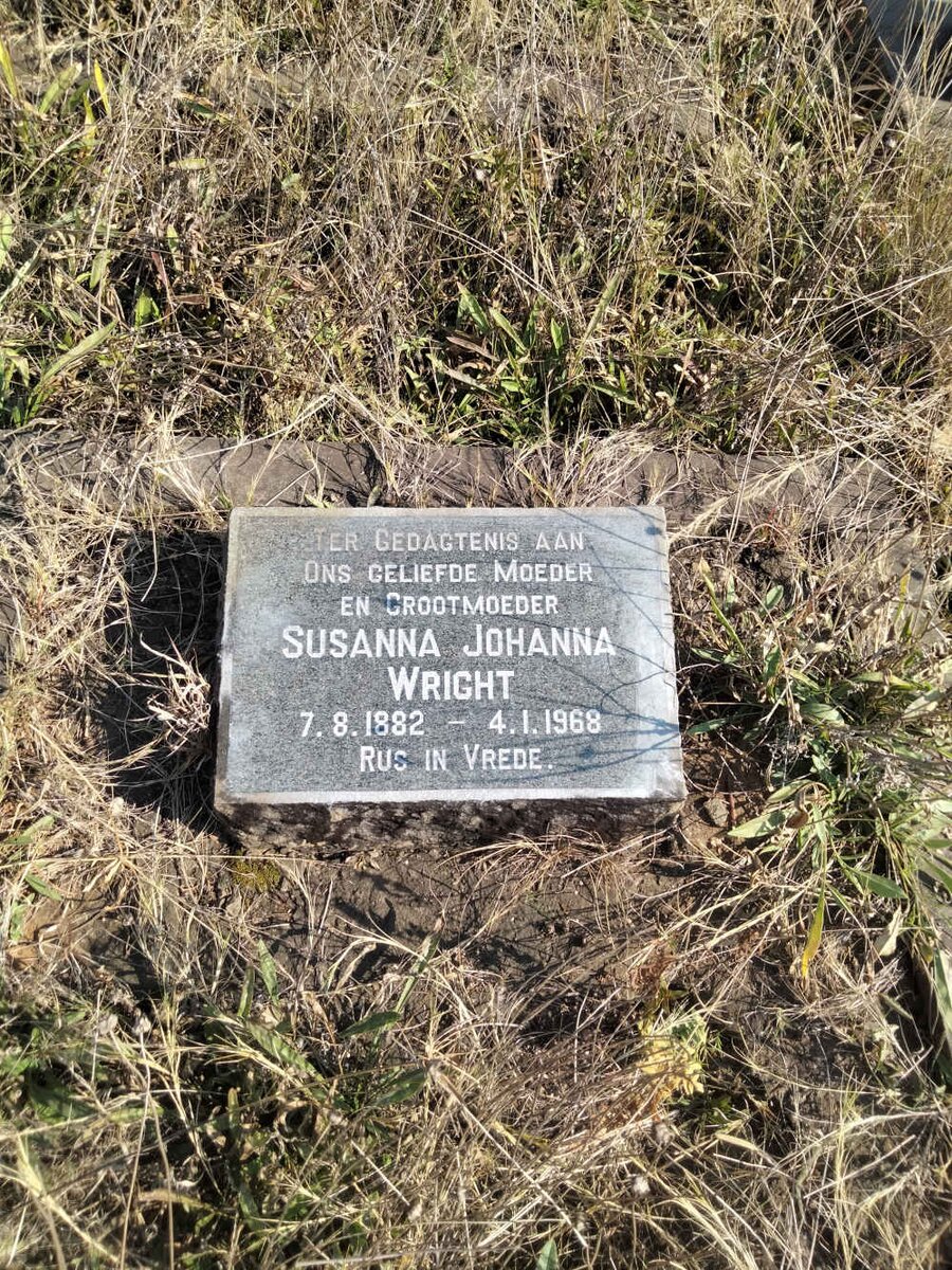 WRIGHT Susanna Johanna 1882-1968