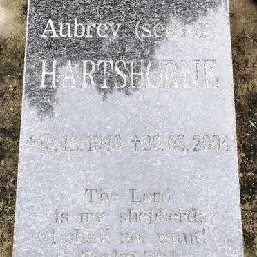 HARTSHORNE Aubrey 1940-2004