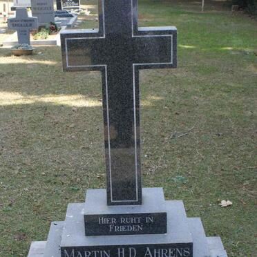 AHRENS Martin H.D. 1923-1992