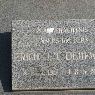 DEDEKIND Erich J.T. 1917-1985