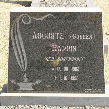 HARRIS Auguste nee SURENDORFF 1903-1992