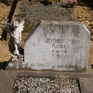 KAISER Gunther Johan 1969-1970