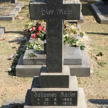 KAISER Johannes 1895-1975