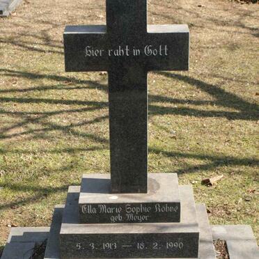 KOHNE Ella Marie Sophie nee MEYER 1913-1990