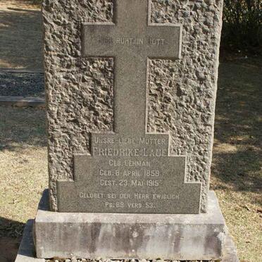 LAUE Friedrike nee LEHMAN 1859-1915