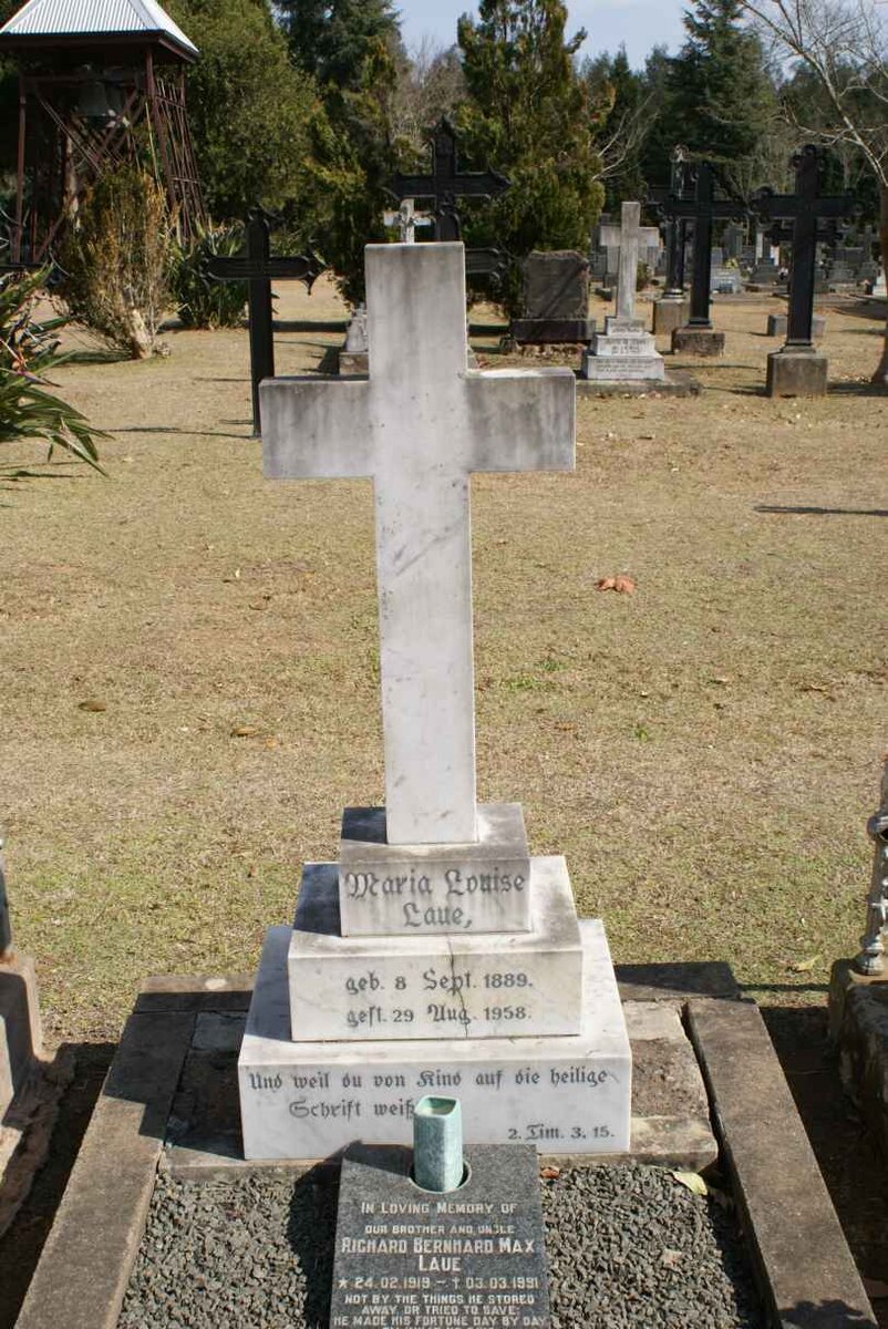 LAUE Richard Bernhard Max 1919-1991 :: LAUE Maria Louise 1889-1958