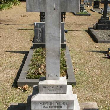 NUSS Sophie nee DITTRICH  1868-1965