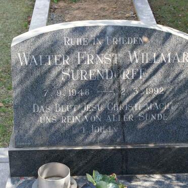 SURENDORFF  Ernst Willmar 1948-1992