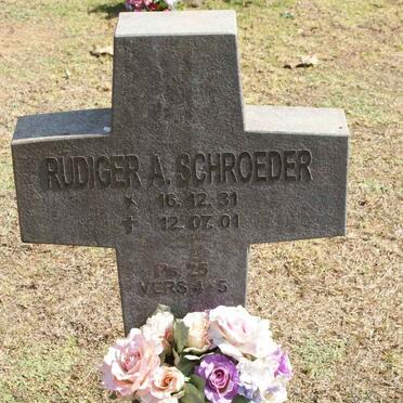 SCHROEDER Rudiger A. 1931-2001