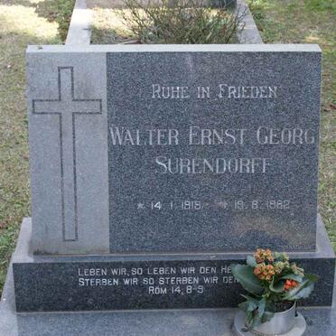 SURENDORFF Ernst Georg 1918-1982