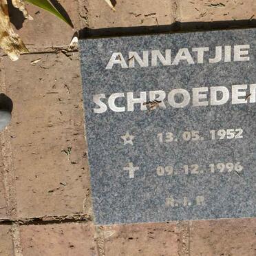 SCHROEDER Annatjie 1952-1996