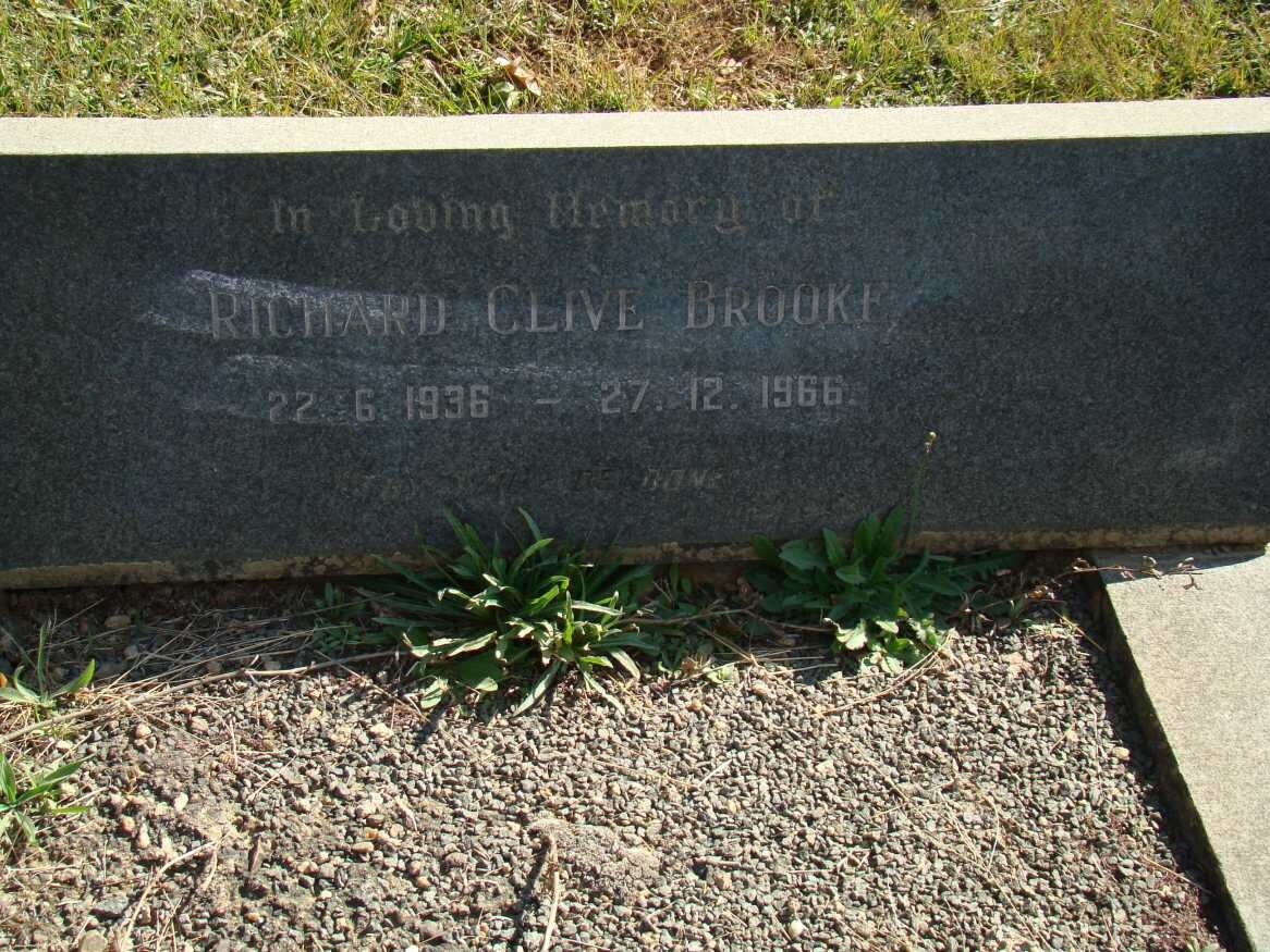 BROOKE Richard Clive 1936-1966