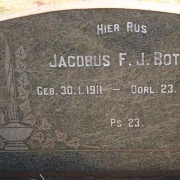 BOTHA Jacobus F.J. 1911-1975