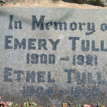 TULLY Emery 1900-1931 &amp; Ethel 1904-1937