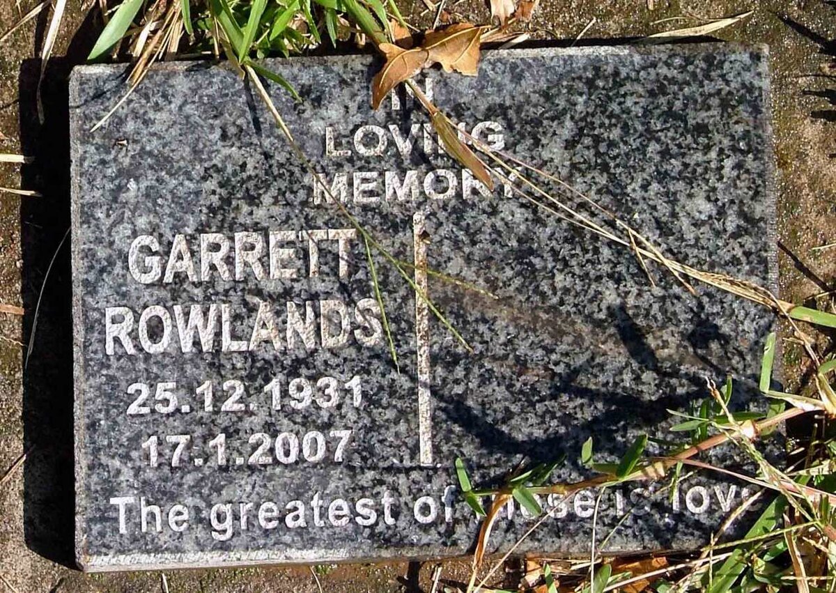 ROWLANDS Garrett 1931-2007