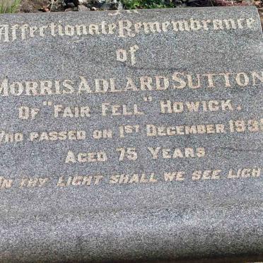SUTTON Morris Adlard 1860-1935
