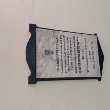 MENGERSHAUSEN Julius, von 1846-1920