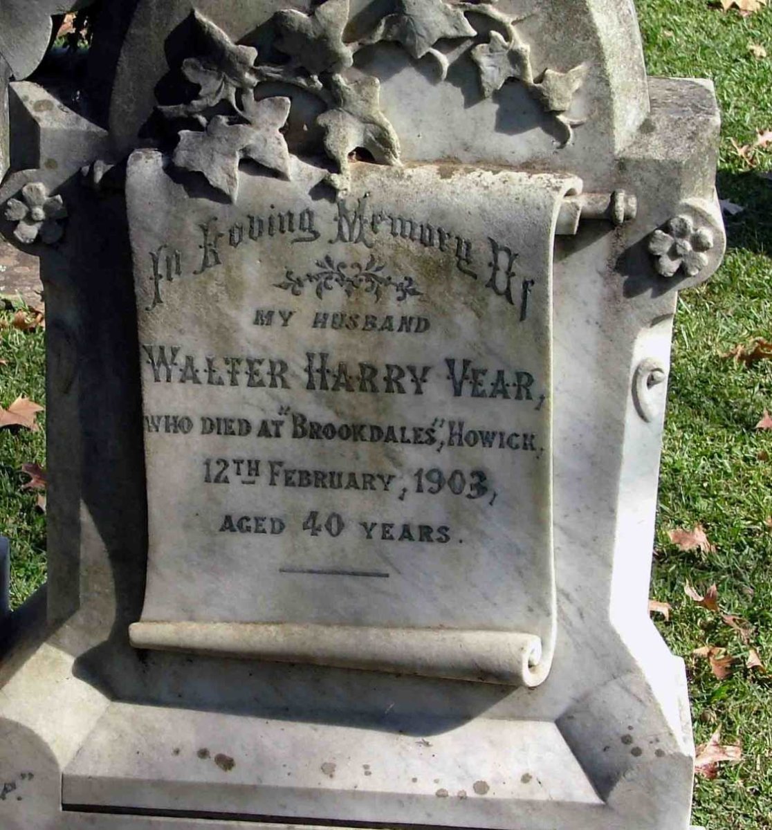 VEAR Walter Harry 1863-1903
