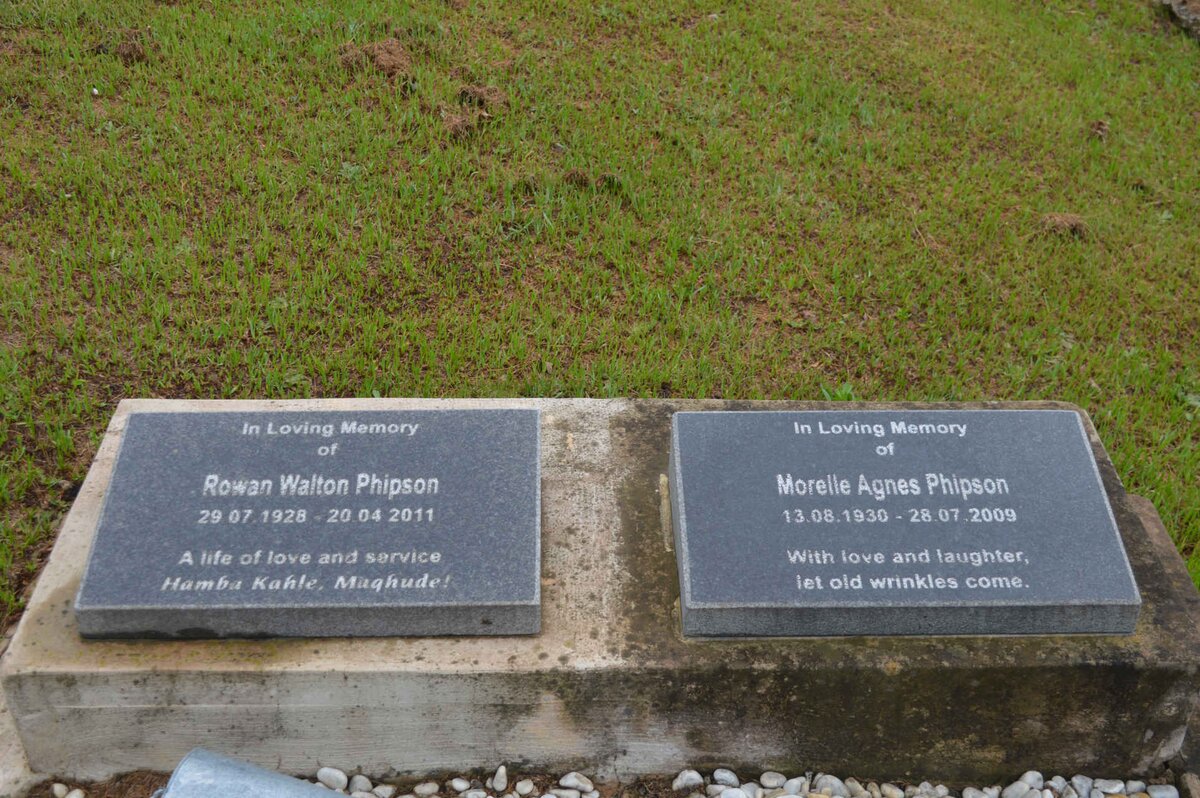 PHIPSON Rowan Walton 1928-2011 &amp; Morelle Agnes 1930-2009