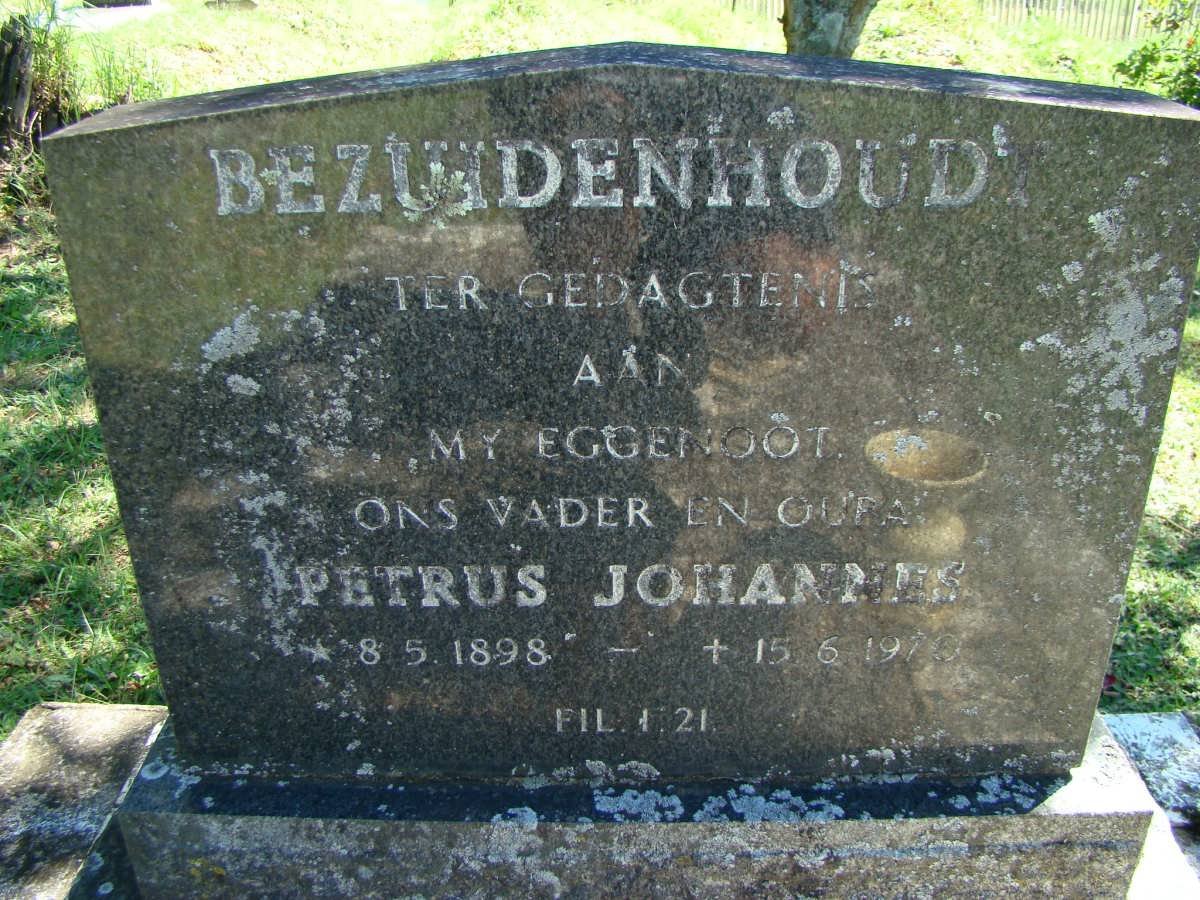BEZUIDENHOUDT Petrus Johannes 1898-1970