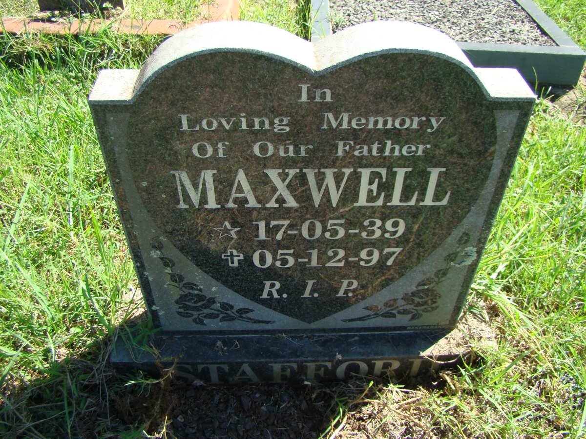 STAFFORD Maxwell 1939-1997