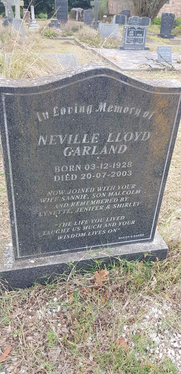 GARLAND Neville Lloyd 1928-2003