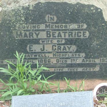 GRAY Mary Beatrice 1886-1934