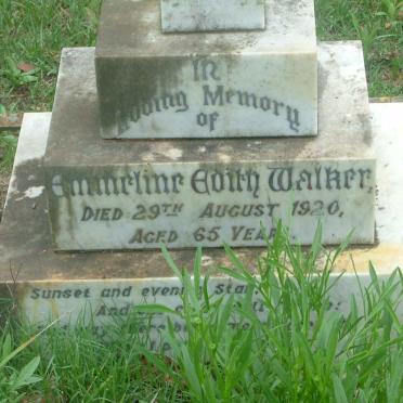 WALKER Emmeline Edith   -1920