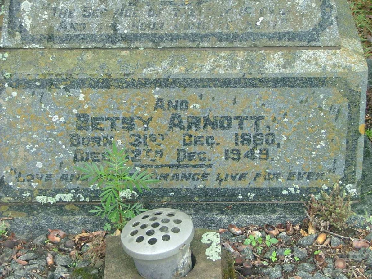 ARNOTT Betsy 1860-1949