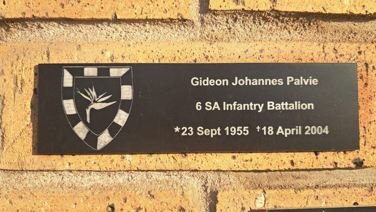 PALVIE Johannes Gideon 1955-2004