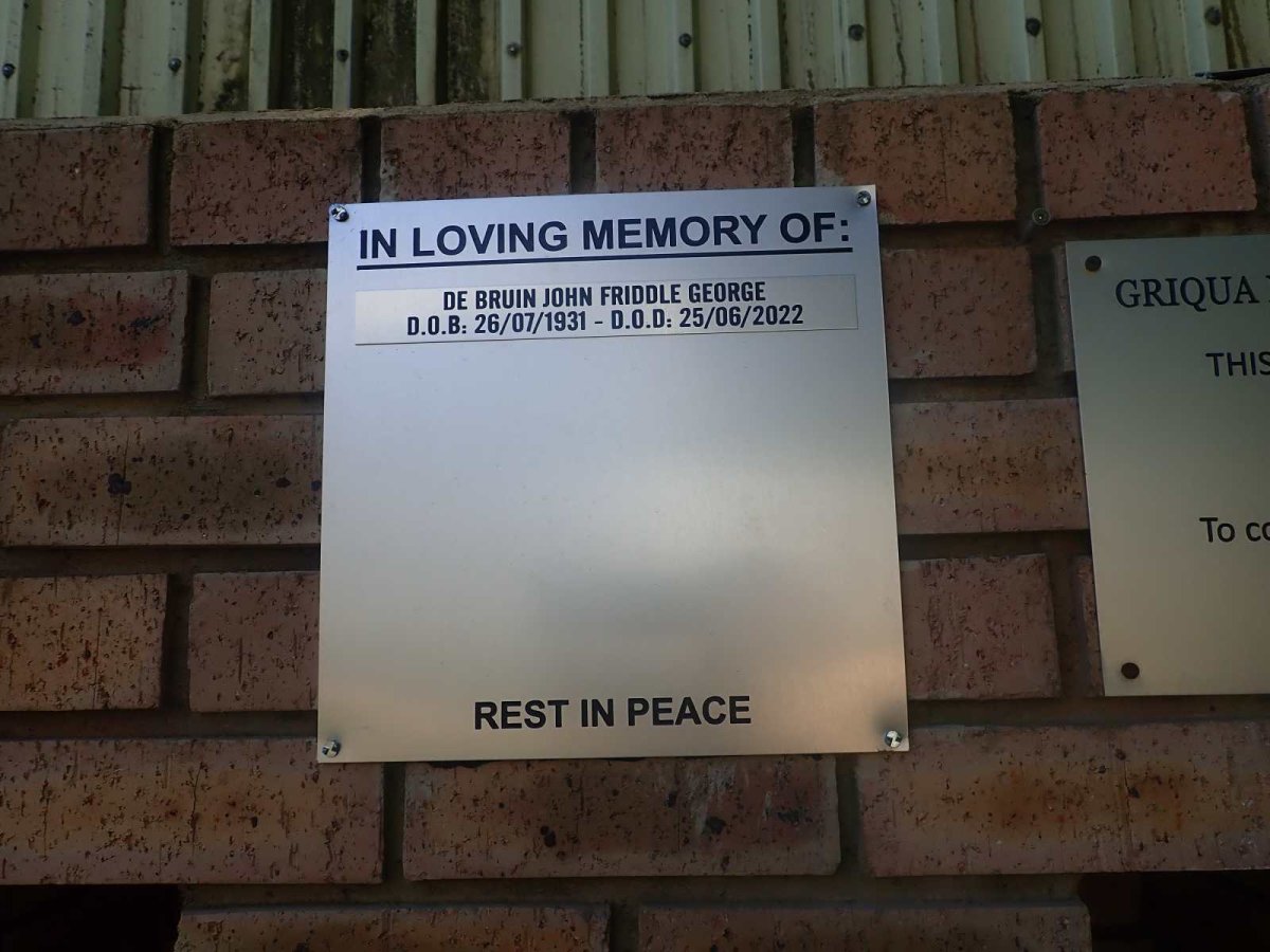 BRUIN John Friddle George, de 1931-2022