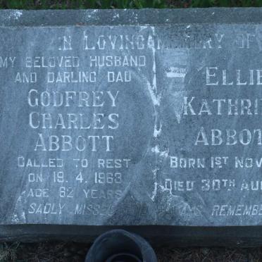 ABBOTT Godfrey Charles -1963 &amp; Ellie Kathrina 1908-1976