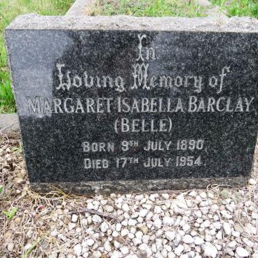 BARCLAY Margaret Isabella 1890-1954