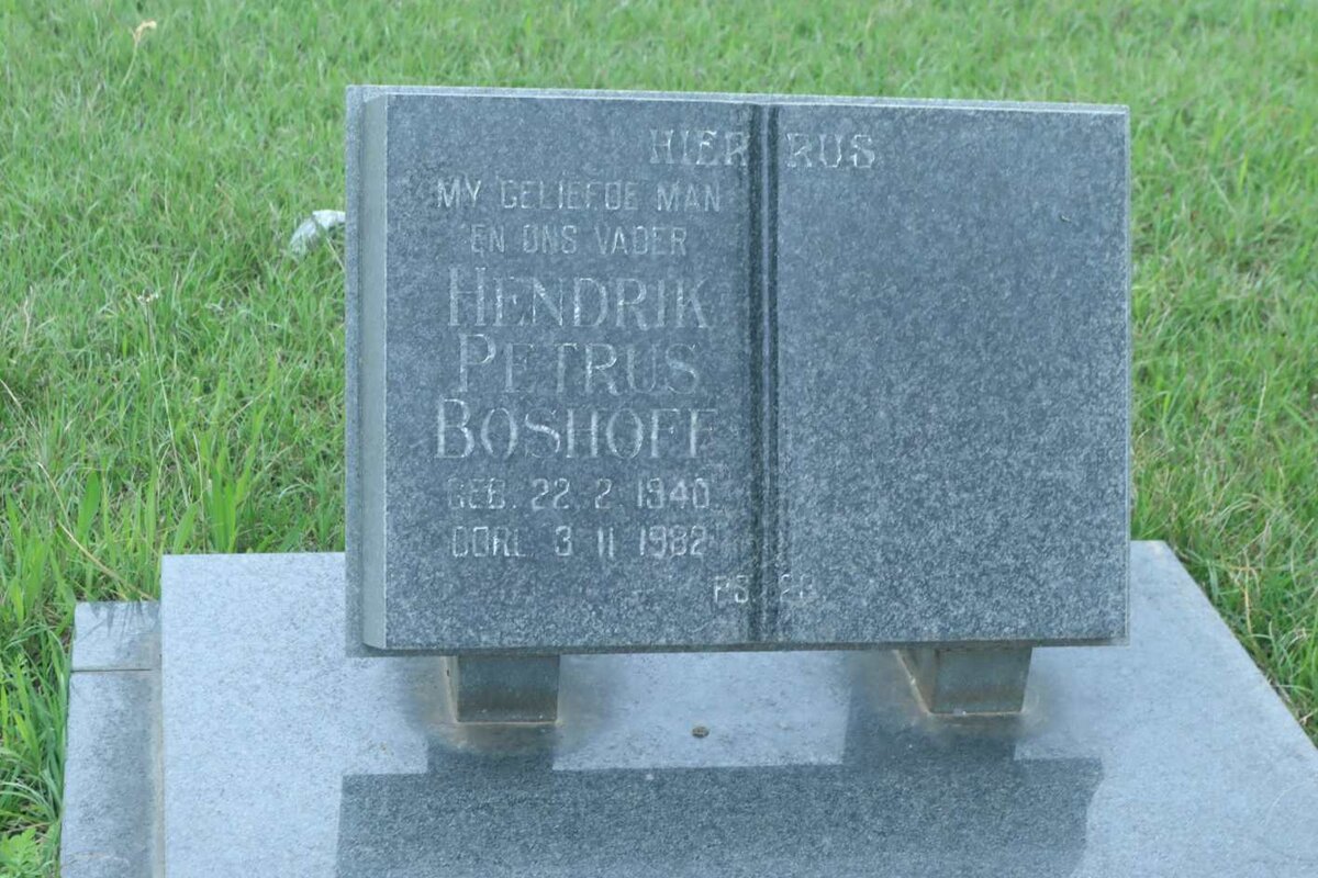 BOSHOFF Hendrik Petrus 1940-1982